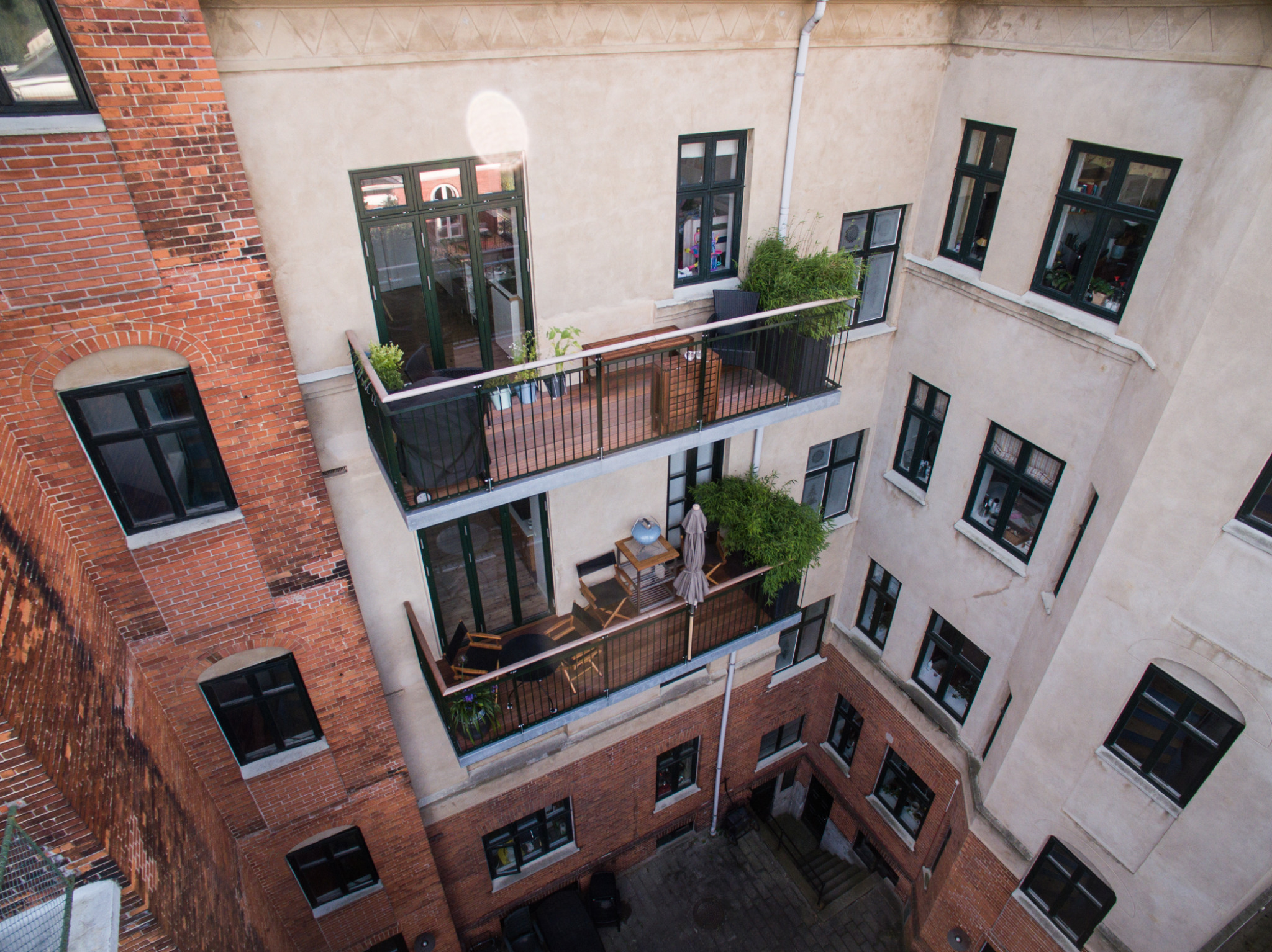 Altaner på Kochsvej set oppefra